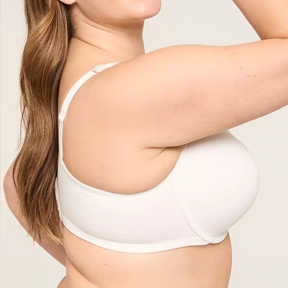 Cacique Cotton Boost Plunge Bra - Picture 2 of 8